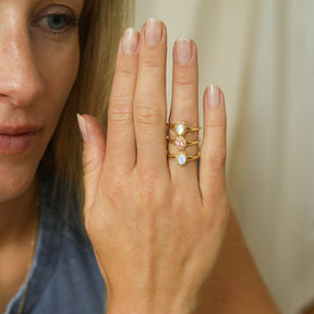 Pearl flower ring