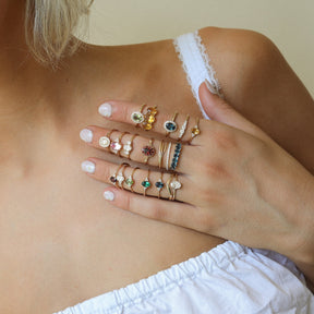 Tanja Emerald ring | 9K
