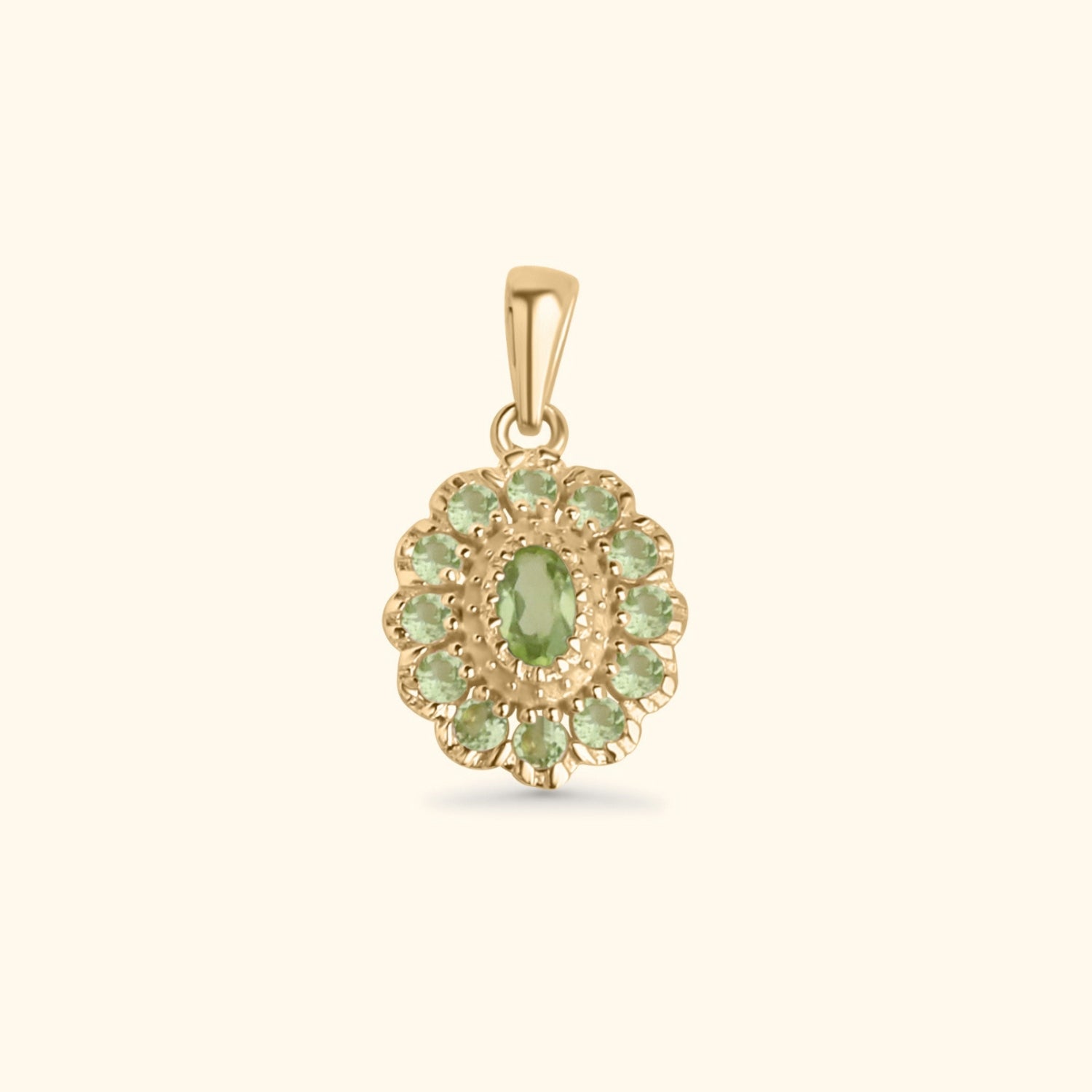 Kae Peridot Bloem Ketting