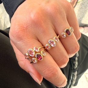 Lia Pink Tourmaline Ring | 14K