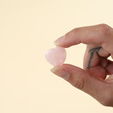 Rose quartz heart