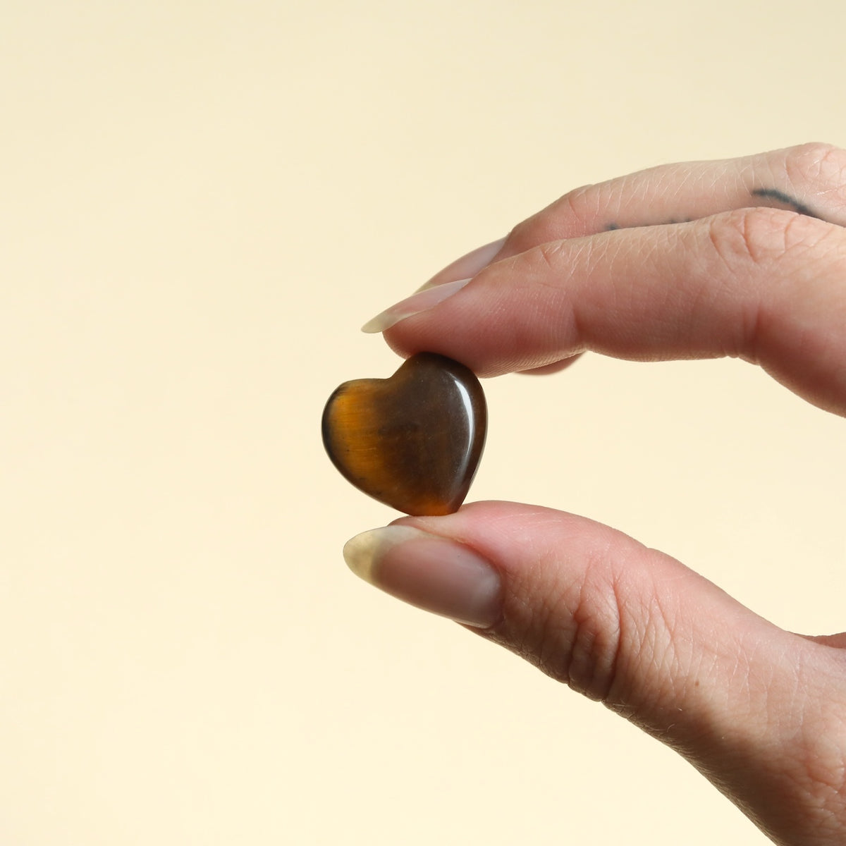 Tiger eye heart