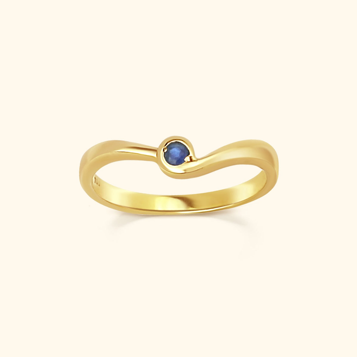 Vintage Sapphire Ring | 18K Gold