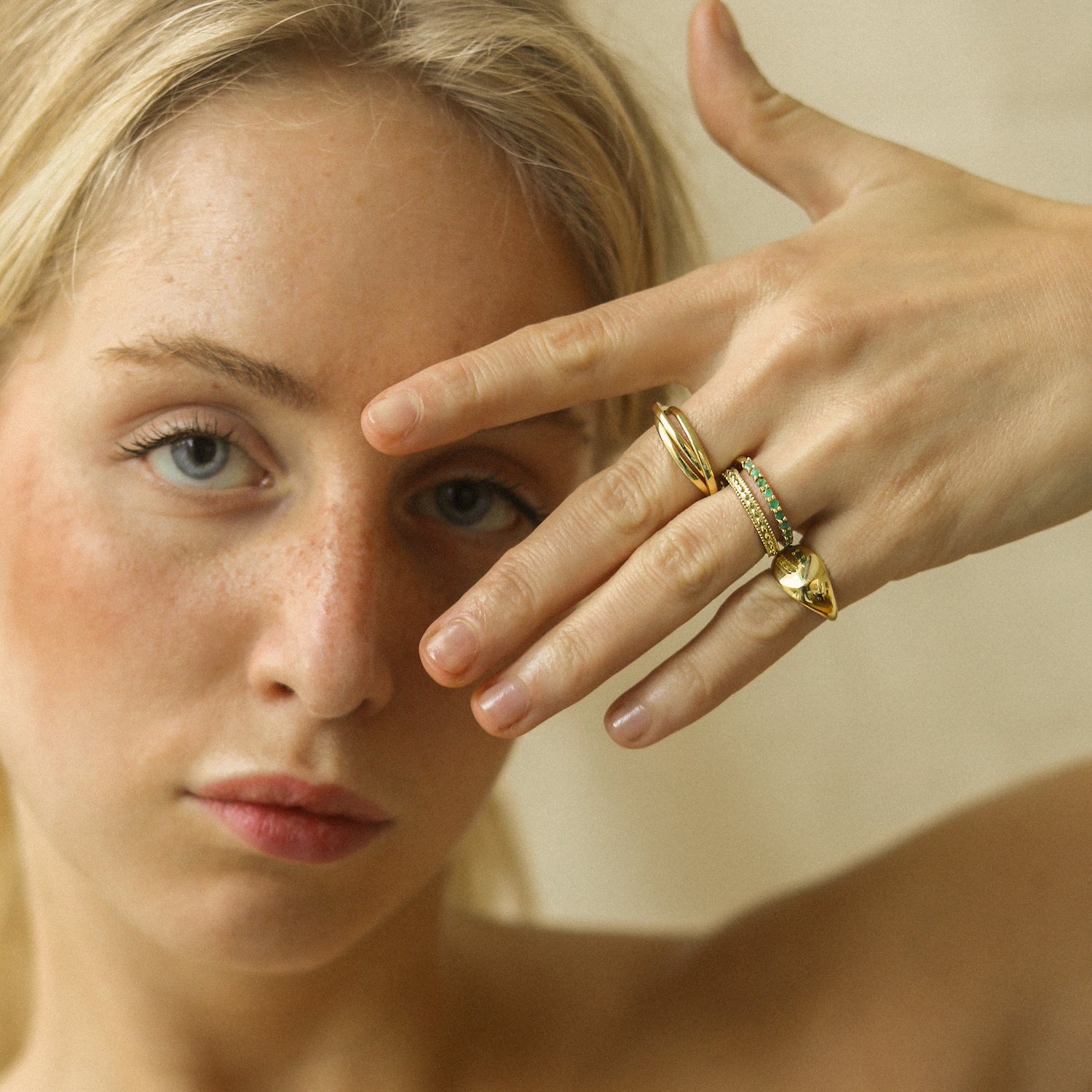 Initial Signet Ring | Gold Plated