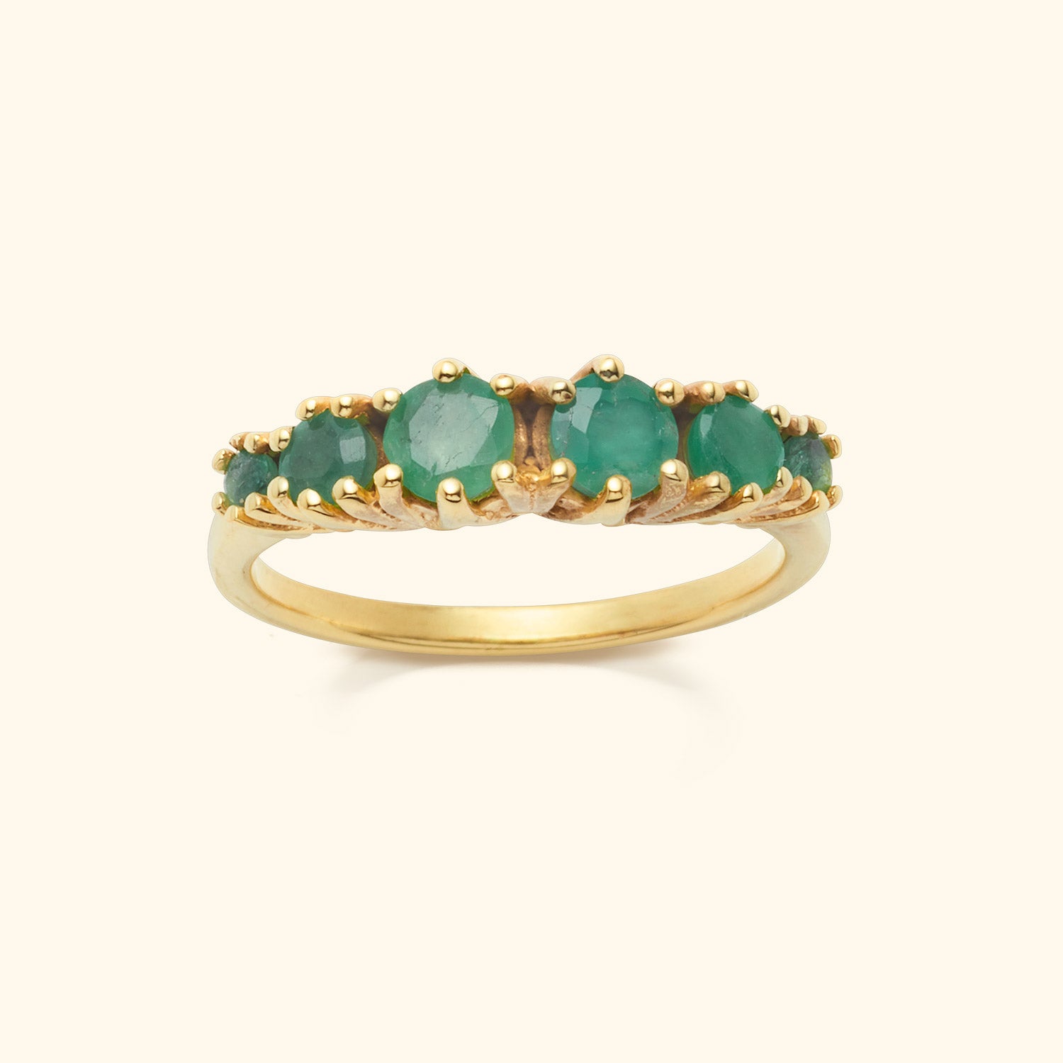 Vintage Emily Emerald ring