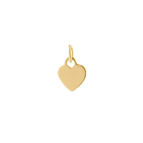Engraving Pendant Heart | with Initial | 14K Gold