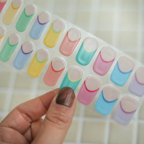 Nagelstickers gellak | French Pastels Manicure